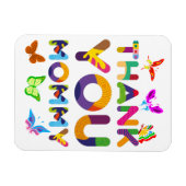 ありがとうママカラフル マグネット (横)