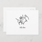 ありがとうママパーソナライズされたカード ポストカード (正面/裏面)