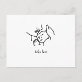 ありがとうママパーソナライズされたカード ポストカード (正面)