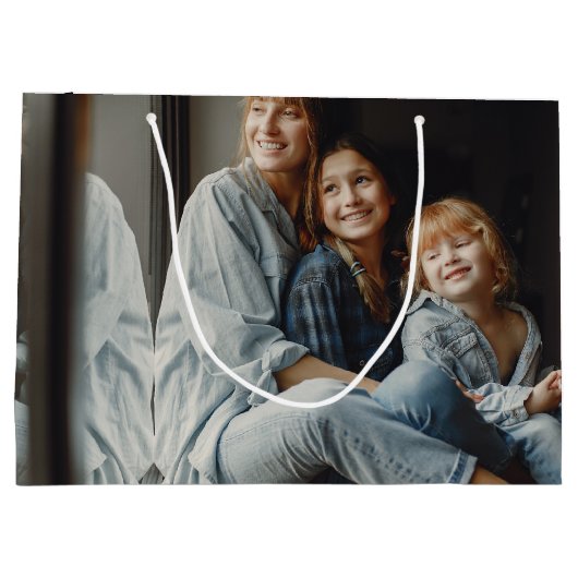 ありがとうママ |母の日の写真抱き枕 ラージペーパーバッグ (裏面)