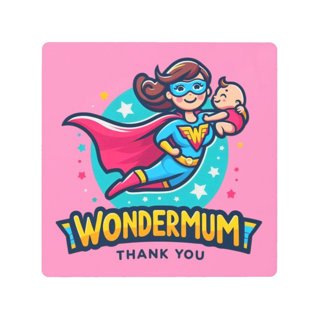 ありがとうママ！T-シャツ メタルプリント (正面)