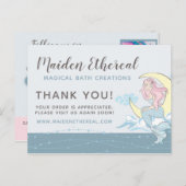 ありがとうマーメイドムーン&スター神秘的な4写真 ポストカード (正面/裏面)