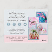 ありがとうマーメイドムーン&スター神秘的な4写真 ポストカード (裏面)