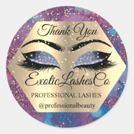 ありがとうメイクアップアーティストアイズブルーバイオレット ラウンドシール