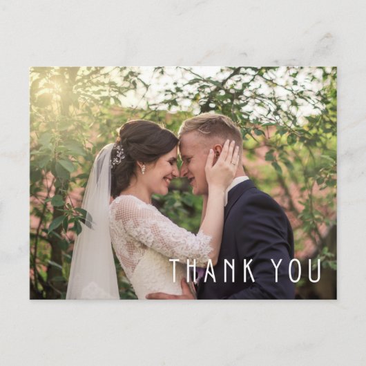 ありがとうモダンの結婚写真 ポストカード (正面)