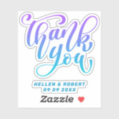 ありがとうモダンタイポグラフィ シール (シート)