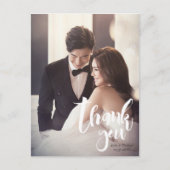 ありがとうモダン,スクリプト・写真・名前・日付 ポストカード (正面)