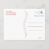 ありがとうモノグラム葉書 ポストカード (裏面)