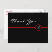 ありがとうモノグラム葉書 ポストカード (正面/裏面)
