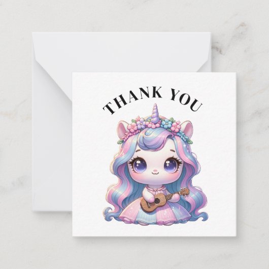 ありがとうユニコーンカード ノートカード (正面)