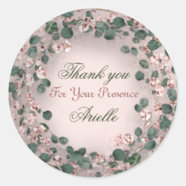 ありがとうユーカリ誕生日ミントグリーン粉末 ラウンドシール