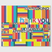 ありがとうラッピング紙カラフルおもしろい虹 ラッピングペーパー (フラット)