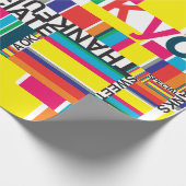 ありがとうラッピング紙カラフルおもしろい虹 ラッピングペーパー (角)