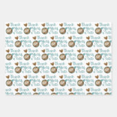 ありがとうラテ包装紙 ラッピングペーパーシート (正面2)