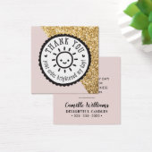 ありがとうラベルあなたの注文は私の日照を明るくした (デスク)