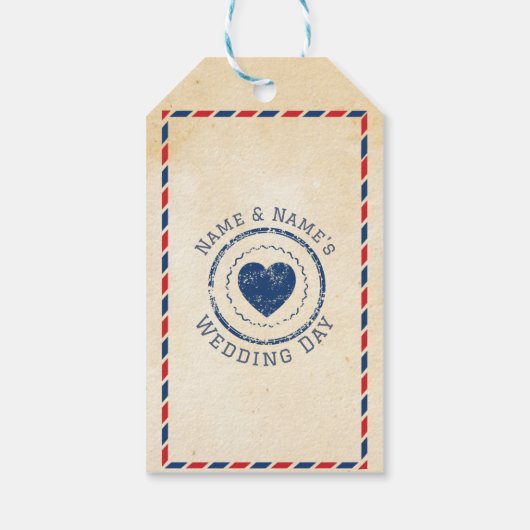 ありがとうラベルはがきメッセージカード結婚ズ旅行 ギフトタグ (裏面)