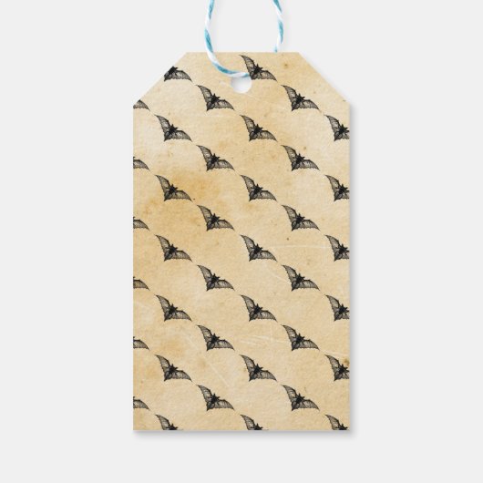 ありがとうラベルゴシックメッセージカード結婚ズ ギフトタグ (裏面)