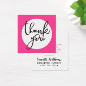 ありがとうラベルハンドレタリングシンプルスはっきりしたポット (デスク)