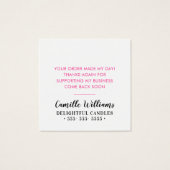 ありがとうラベルハンドレタリングシンプルスはっきりしたポット (裏面)