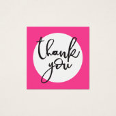 ありがとうラベルハンドレタリングシンプルスはっきりしたポット (正面)