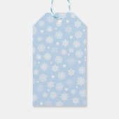 ありがとうラベルブルーベビー冷たいシャワーのお気に入り ギフトタグ (裏面)