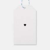 ありがとうラベル好意エレガントな結婚式 ギフトタグ (裏面)