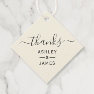 ありがとうラベル結婚のギフトラベル感謝していメッセージカード フェイバータグ