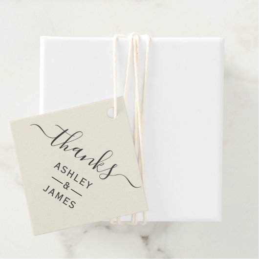 ありがとうラベル結婚のギフトラベル感謝していメッセージカード フェイバータグ (インサイチュ)