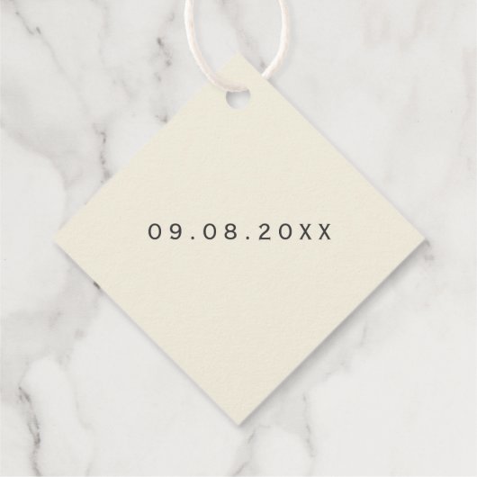 ありがとうラベル結婚のギフトラベル感謝していメッセージカード フェイバータグ (裏面)