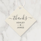 ありがとうラベル結婚のギフトラベル感謝していメッセージカード フェイバータグ (正面)