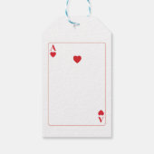 ありがとうラベル結婚のトランプエースハート ギフトタグ (裏面)
