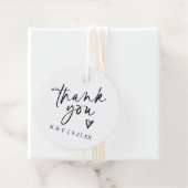 ありがとうラベル結婚式の引き出物モダンハート フェイバータグ (インサイチュ)