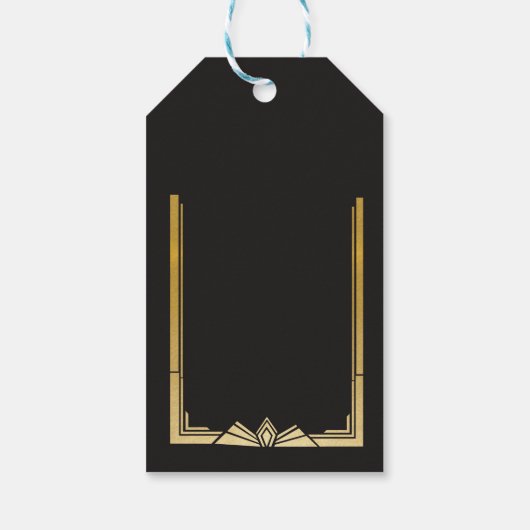 ありがとうラベル1920年代のギャツビーラベル20年代結婚 ギフトタグ (裏面)