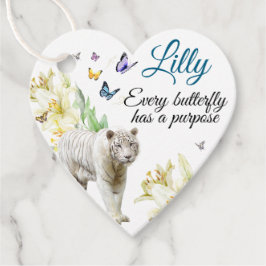 ありがとうラベル、タイガーメッセージカード フェイバータグ