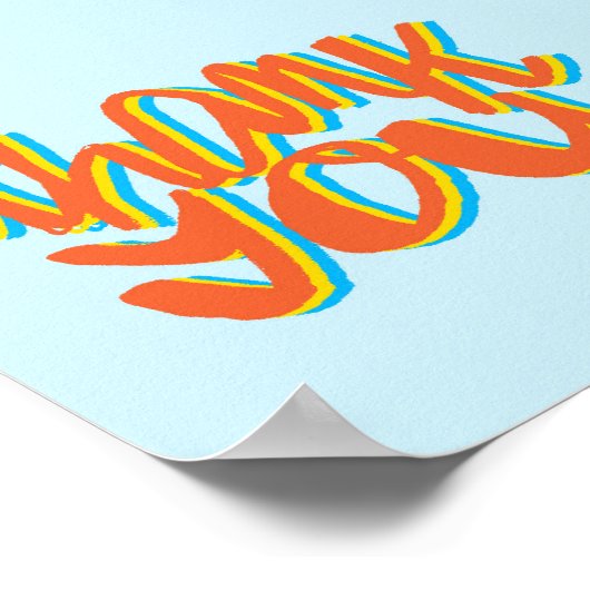 ありがとうレタリングアートギフト ポスター (角)