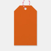 ありがとうレトロオレンジ青ストライプベビーシャワー ギフトタグ (裏面)