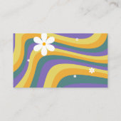 ありがとうレトロ70s 80sレコード女の子ベビーシャワー エンクロージャーカード (裏面)