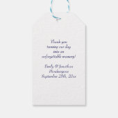 ありがとうレモン青い黄色の花 ギフトタグ (裏面)