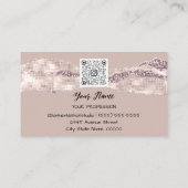 ありがとうロゴQRコードオンラインショップバラストローク 名刺 (裏面)