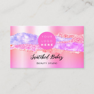 ありがとうロゴQRコードオンラインショップSweet 16th Pink 名刺