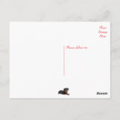 ありがとうロットワイラー子犬あいさつ葉書 ポストカード (裏面)