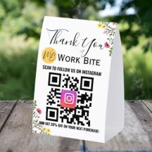 ありがとうワイルドフラワービジネスのためのInstagram QRコード