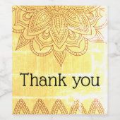 ありがとうワインのボトルラベル ワインラベル (シングルラベル)