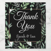 ありがとうワインボトルの好意 ワインラベル (シングルラベル)