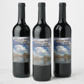 ありがとうワトソン湖リフレクションPrescottアリゾナ ワインラベル (ボトル)