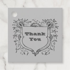 ありがとうヴィンテージシールドブラックグレー評価 フェイバータグ