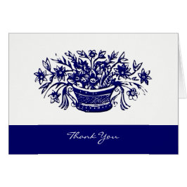 ありがとうヴィンテージ木切り花バスケットカード