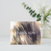 ありがとうヴィンテージ水絵画色のキャンバス火災 ポストカード (スタンド正面)