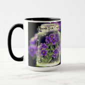 ありがとう主パープルパンシーマグカップ マグカップ (左)
