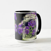 ありがとう主パープルパンシーマグカップ マグカップ (正面右)